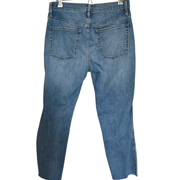 J.Crew 10”’Vintage Slim Straight Jeans Raw Hem Medium Wash Size 30 - Picture 2 of 10